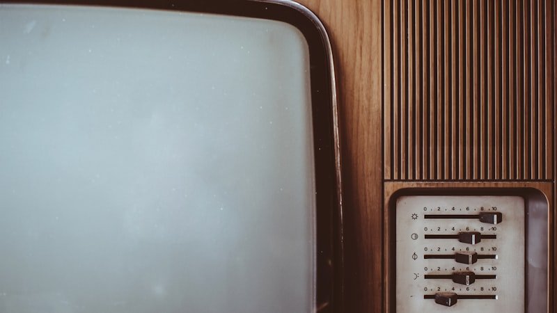 Old-fashioned television set evoking the nostalgia of Saturday morning cartoon rituals